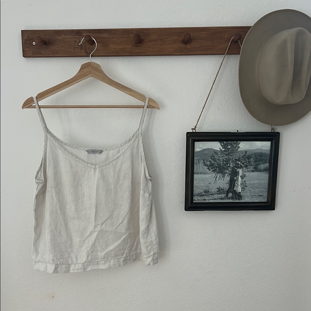 White Crop Camisole with Relaxed Fit